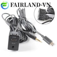 Bộ chuyển đổi bảng điều khiển ổ cắm TYPE C và AUX cho ô tô với chiều dài cáp lắp đặt 145cm