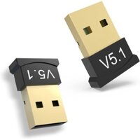 Bộ chuyển đổi Bluetooth USB 2 gói 5.1 EDR, Bộ thu Bluetooth không dây Bluetooth Dongle cho máy tính để bàn, máy tính xách tay, loa, chuột, bàn phím, tai nghe Hỗ trợ Windows