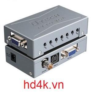 Bộ chuyển đổi BNC/ AV/Svideo to VGA Dtech DT 7003