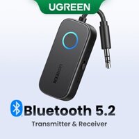 Bộ chuyển đổi bộ thu Bluetooth UGREEN Bộ chuyển đổi âm thanh Aux Bluetooth không dây 2 trong 1 cho chuyến bay, TV, ô tô, máy chạy bộ