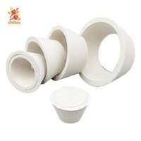 Bộ chuyển đổi cao su 9 lô Nón Nút chặn Phễu lọc Accs Trắng