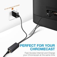 Bộ chuyển đổi Card mạng Micro USB sang RJ45 100M mới cho Chromecast / Fire TV Sti [sthouse.vn]