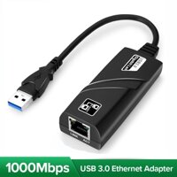 Bộ chuyển đổi có dây USB3.0 / 2.0 sang RJ45 Gigabit Usb sang cổng RJ45 Mạng LAN Máy tính xách tay Bộ chuyển đổi thẻ mạng ngoài 100 / 1000M