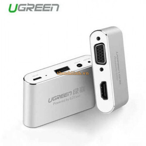 Bộ chuyển đổi cổng đa năng HDMI + VGA cho điện thoại, máy tính bảng Ugreen UG-30522