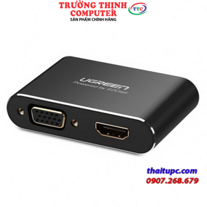 Bộ chuyển đổi cổng đa năng HDMI + VGA cho điện thoại, máy tính bảng Ugreen UG-30522