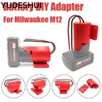 Bộ chuyển đổi đầu ra DIY Bộ chuyển đổi nguồn di động bền bỉ cho pin Li-ion Milwaukee 10.8V 12V M12