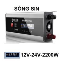 Bộ chuyển đổi điện 12v 24v sang 220 công suất 2200w