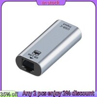 Bộ chuyển đổi Ethernet trong -USB C 1000Mbps Type-C sang RJ45 Cổng Gigabit Card mạng LAN có dây cho máy tính để bàn PC Laptop Điện thoại thông minh