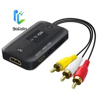 Bộ chuyển đổi GOFIDIN AV sang HDMI Cáp âm thanh độ phân giải cao RCA Nữ / Nam