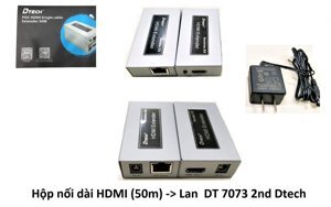 Bộ chuyển đổi HDMI to LAN 60m Dtech DT-7073