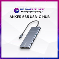 Bộ chuyển đổi Hub Anker 565 USB-C Hub (11 in 1) A8388 PD 100w, 4K@60Hz, 3 cổng USB-A, cổng LAN, 3.5mm, microSD, 10Gbps
