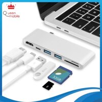 Bộ Chuyển Đổi Hub Type C Sang HDMI / SD TF Card / USB / PD 6 Trong 1 Cho MacBook Pro13 14 16 Air M2 M1 Microsoft Surface