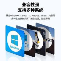 Bộ chuyển đổi hub USB 3.0 cao cấp cho máy tính, laptop, máy tính để bàn, trạm nối đa cổng, không cần ổ đĩa, cáp nối dài USB kép một sang bốn