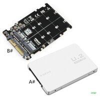 Bộ chuyển đổi Inter M.2 NVMe SATA-Bus NGFF SSD 2 trong 1 sang PCI-e U.2 SFF-8639 PCIe M2 cho máy tính để bàn