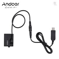 Bộ chuyển đổi khớp nối DC pin giả Andoer ACK-E10 5V (Thay thế cho LP-E10) Tương thích với Canon EOS Rebel T3 / T5 / T6 / T7 / T100 / Kiss X50 / Kiss X70 / 1100D / 1200D / 1300D / 2000D / 4000D