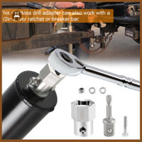 Bộ chuyển đổi máy khoan Wilitto có đai ốc Bộ chuyển đổi máy khoan không dây bằng thép không gỉ cho đầu nối máy khoan điện Đầu nối ổ cắm 1 / 2 Inch Bit và hiệu quả cho Đông Nam