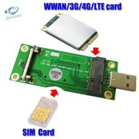 Bộ Chuyển Đổi Mini PCI-E Sang Usb Với Khe Cắm Sim 8pin Cho Mô Đun Wwan / Lte Chuyên Dụng