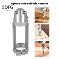 Bộ chuyển đổi mũi khoan lỗ vuông SDFG, Dụng cụ mở lỗ mộng Giá đỡ cố định mũi khoan, Cố định tiện lợi chuyên nghiệp Lắp đặt dễ dàng Bộ phận đục lỗ khớp chống mài mòn Chế biến gỗ
