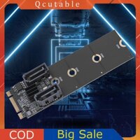 Bộ chuyển đổi NGFF M2 NVME sang SATA3.0 Bộ chuyển đổi thẻ 6Gbps M.2 Key-M Riser Card PCIE 3.0