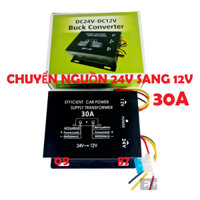 Bộ Chuyển Đổi Nguồn 24v Sang 12v , 30A , 240W. Chuyên dùng cho xe tải, xe công trình, cứu hộ.