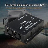 Bộ Chuyển Đổi Nguồn 24V Sang 12V - Xe Tải, Xe Buýt, Hỗ Trợ Âm Thanh, Giảm Áp 10A-60A, Tiện Dụng