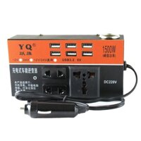 Bộ Chuyển Đổi Nguồn Biến Tần DC 12V/24V SANG 220V Kèm Tẩu 1500W