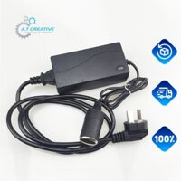 BỘ CHUYỂN ĐỔI NGUỒN ĐIỆN 220V SANG 12V ĐẦU TẨU Ô TÔ- ADAPTER 12V 60W CHẠY THIẾT BỊ ĐIỆN Ô TÔ