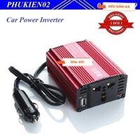 Bộ Chuyển Đổi Nguồn Điện DC 12V Sang AC 110V/220V 150W Cho Xe Ô Tô Cao Cấp. - Car Power Inverter