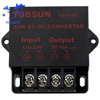 Bộ Chuyển Đổi Nguồn Điện Từ 24V / 12V Sang 5V 10A 50W Cho Xe Hơi