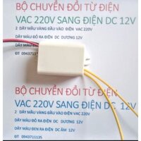 BỘ CHUYỂN ĐỔI NGUỒN ĐIỆN VAC220V SANG ĐIỆN DC12V LOẠI 2A CHẤT LƯỢNG