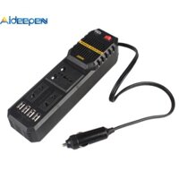 Bộ Chuyển Đổi Nguồn Điện AIDEEPEN 200W DC 12V Sang AC 220V AC Cổng Sạc USB Kép Cho Laptop / Điện Thoại Thông Minh