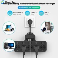 Bộ chuyển đổi nguồn HOUCHU Ổ cắm AC Cổng sạc nhanh Văn phòng