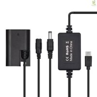 Bộ Chuyển Đổi Nguồn PD USB Type-C Cáp Sang DR-E6 Pin Giả DC Khớp Nối LP-E6N Thay Thế Cho Canon EOS 60D 70D 80D 5DS R 5D Mark IV III 5D4 5D3 5D2 II Came-211