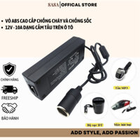 Bộ chuyển đổi nguồn từ 220V sang 12V-5A công suất 60W đầu ra dạng chân tẩu ô tô màu trắng