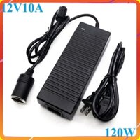 Bộ chuyển đổi nguồn từ 220V sang 12V-10A - Công suất: 120W - Đầu ra dạng chân tẩu ô tô - Mã: BYM-128 - HÀNG CHÍNH HÃNG