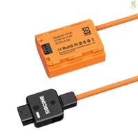 Bộ chuyển đổi nguồn ZGCINE DT-LPE6 D-Tap sang LP-E6NH Pin giả có dây bện Phụ kiện khớp nối DC cho Canon R / R5 / R6 / R5 C / R7 / R6 Mark II / 5D Mark II III IV / 6D / 6D Came-211