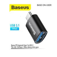 Bộ chuyển đổi OTG Baseus Ingenuity Type-C sang USB 3.1 tốc độ truyền 10Gbps