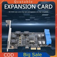 Bộ chuyển đổi PCI-E sang 19 / 20 Pin phía trước Thẻ mở rộng PCI Express để bàn USB 3.0