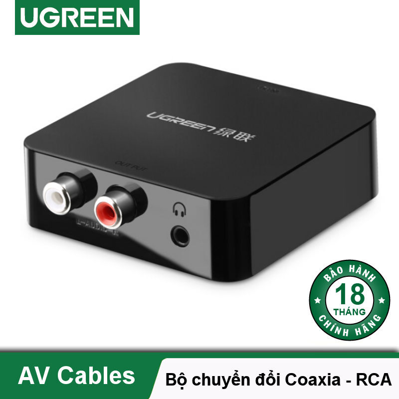 Bộ chuyển đổi quang + Coaxial to RCA Ugreen 30910