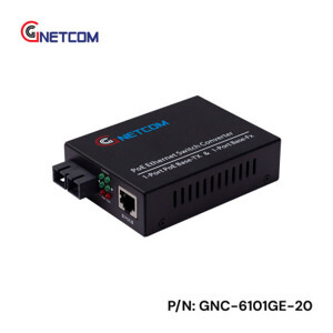 Bộ chuyển đổi quang điện POE GNetcom I PN: GNC-6101GE-20