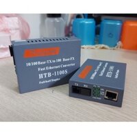 Bộ Chuyển Đổi Quang Điện Netlink HTB - 1100 AB - 25km kèm nguồn to xịn, Cặp 2 Converter quang hàng cao cấp