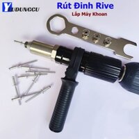 Bộ Chuyển Đổi Rút Đinh Rive Gắn Máy Khoan, Máy Bắn Vít – Dụng Cụ Rút Đinh Tán Nhôm Chuyên Dụng