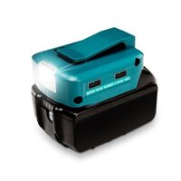 Bộ chuyển đổi sạc USB 2.1A, đèn, lấy nguồn 12V cho pin Makita BL1830, BL1430, BL1850