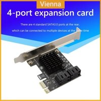 Bộ chuyển đổi SATA PCIe 4 cổng SATA III sang PCI Express 3.0 X1 Thẻ mở rộng