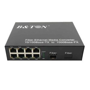 Bộ chuyển đổi SFP Quang 8x100M + 1 FE SFP slots B&TON BT-918SFP-FE