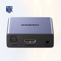 Bộ chuyển đổi tách âm thanh HDMI ra HDMI kèm Audio và Optical (SPDIF) Ugreen 60649 | dài 3.5mm