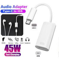 Bộ chuyển đổi tai nghe âm thanh USB C sang Lightning cho I / -Phone 15 Pro Max I / -Pad Pro Samsung Type C sang IOS Aux Cord Vỏ tai nghe