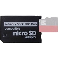 Bộ chuyển đổi thẻ nhớ, Micro SD sang Memory Stick PRO Duo 64GB cho Sony PSP 1000 2000 3000