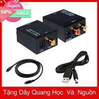 Bộ Chuyển Đổi Tín Hiệu Âm Thanh Tivi 4K Optical Sang Loa Âmply Tặng Dây Quang Cao Cấp Và Nguồn Chống Nhiệt