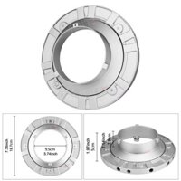Bộ chuyển đổi tốc độ kim loại Phụ kiện chụp ảnh xoay 360 Đường kính 18,7cm